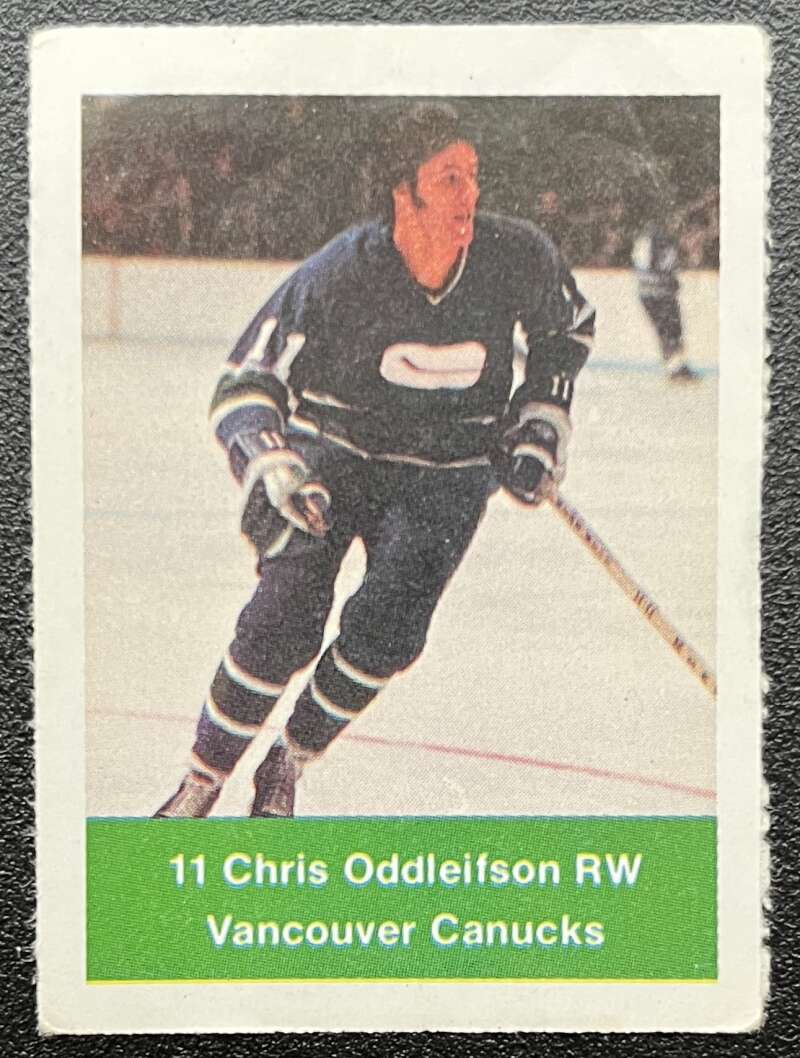 1974-75 Loblaws Hockey Sticker Chris Oddleifson Canucks  V75913 Image 1