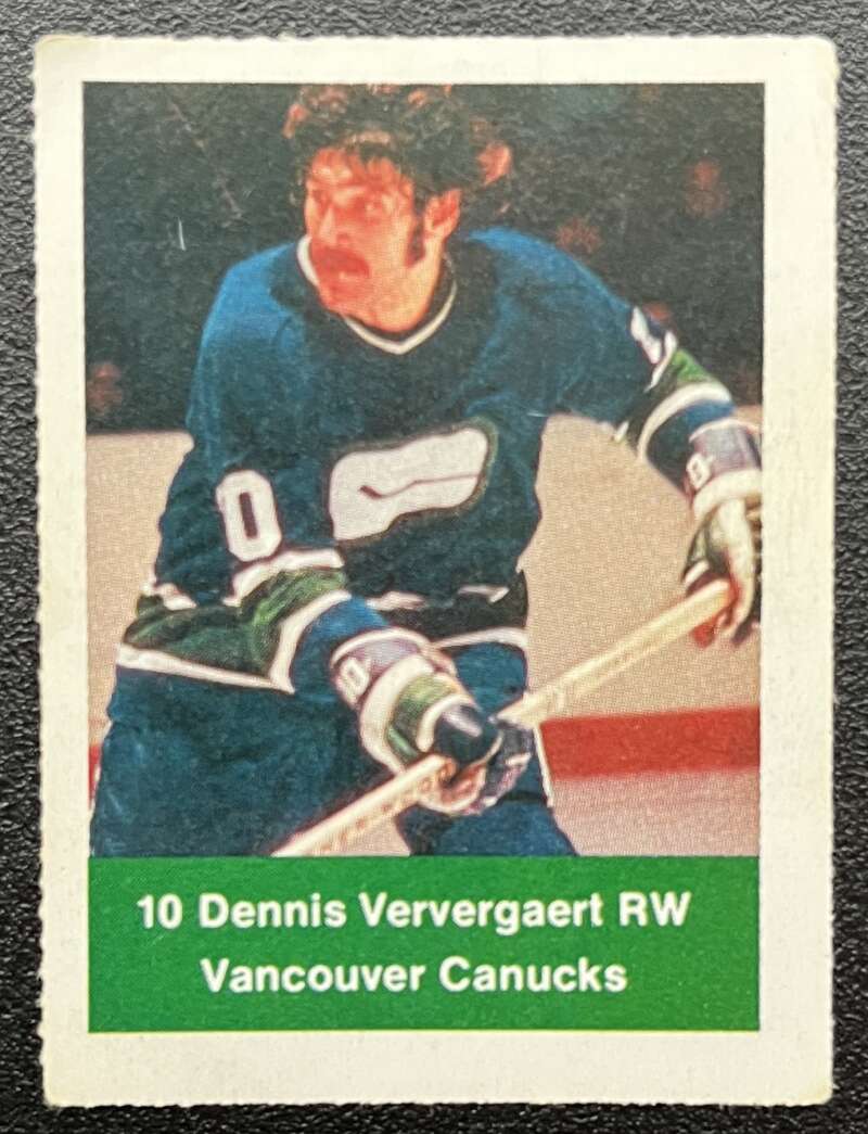 1974-75 Loblaws Hockey Sticker Dennis Ververgaert Canucks  V75915 Image 1