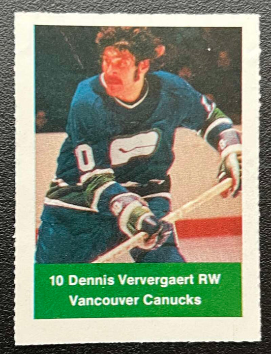1974-75 Loblaws Hockey Sticker Dennis Ververgaert Canucks  V75917 Image 1