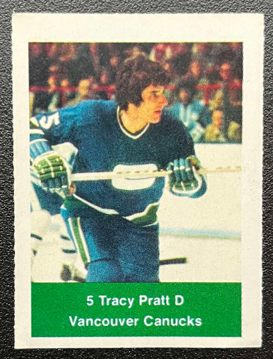 1974-75 Loblaws Hockey Sticker Tracy Pratt Canucks  V75928 Image 1