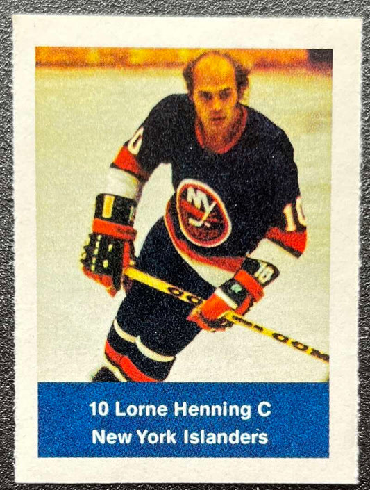 1974-75 Loblaws Hockey Sticker Lorne Henning Islanders  V75933 Image 1