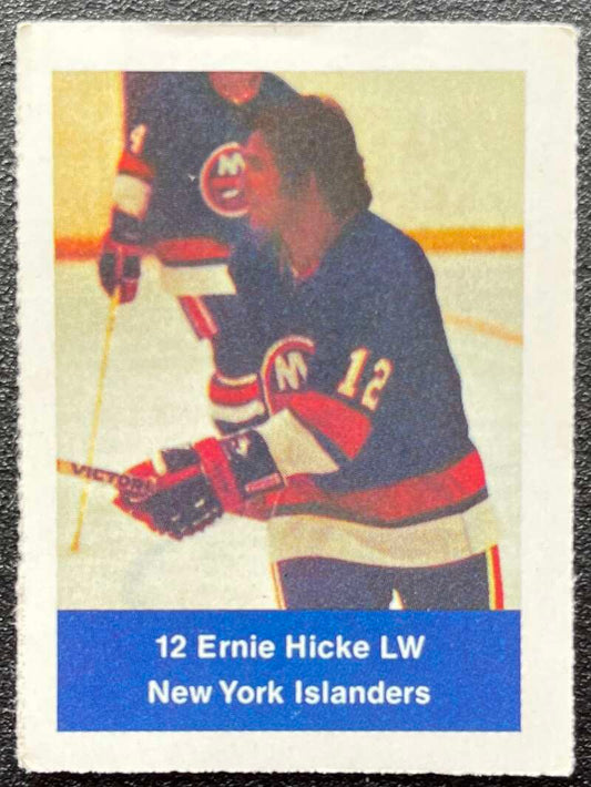 1974-75 Loblaws Hockey Sticker Ernie Hicke Islanders  V75945 Image 1