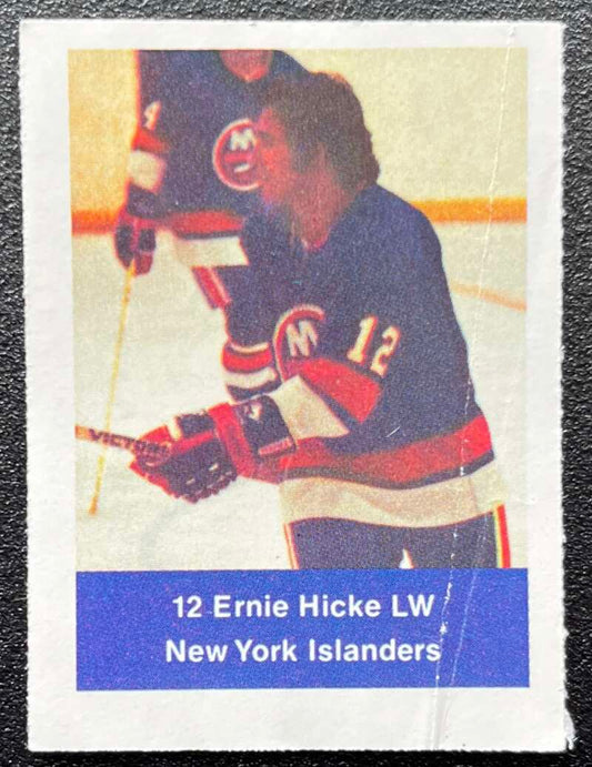 1974-75 Loblaws Hockey Sticker Ernie Hicke Islanders  V75946 Image 1