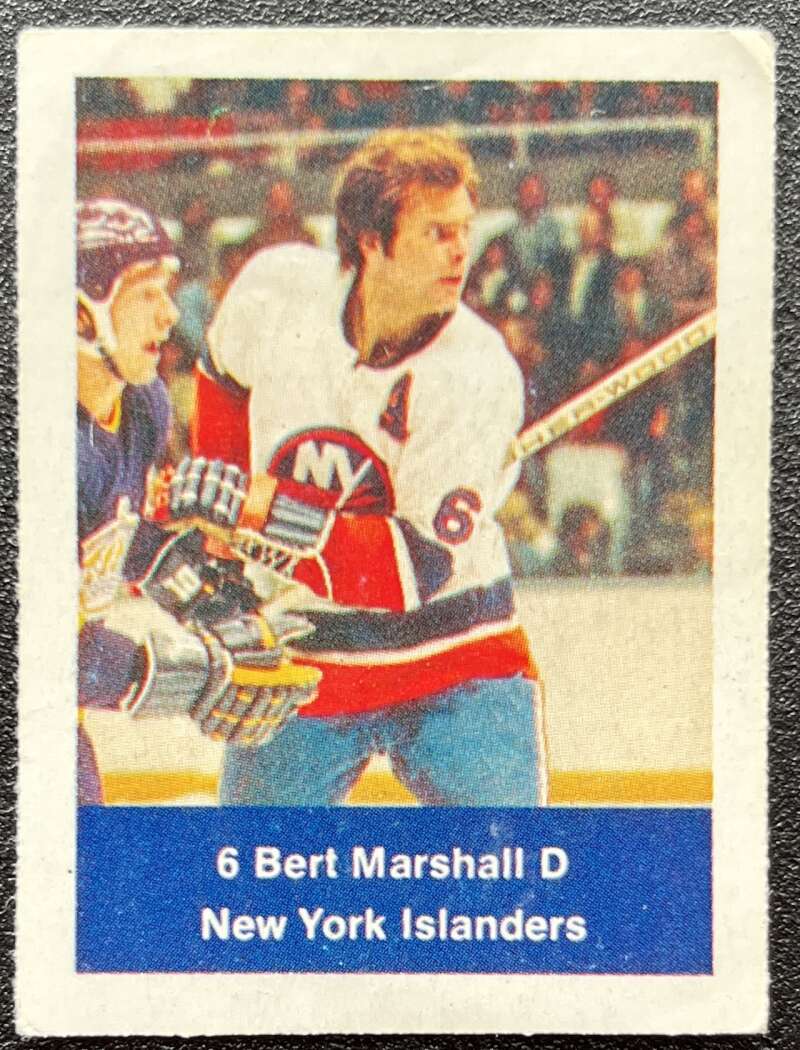 1974-75 Loblaws Hockey Sticker Bert Marshall Islanders  V75949 Image 1