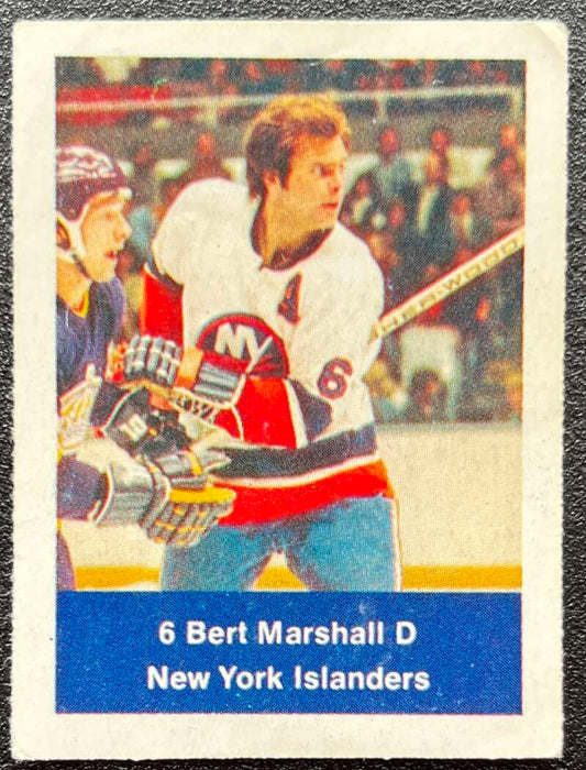 1974-75 Loblaws Hockey Sticker Bert Marshall Islanders  V75949 Image 1
