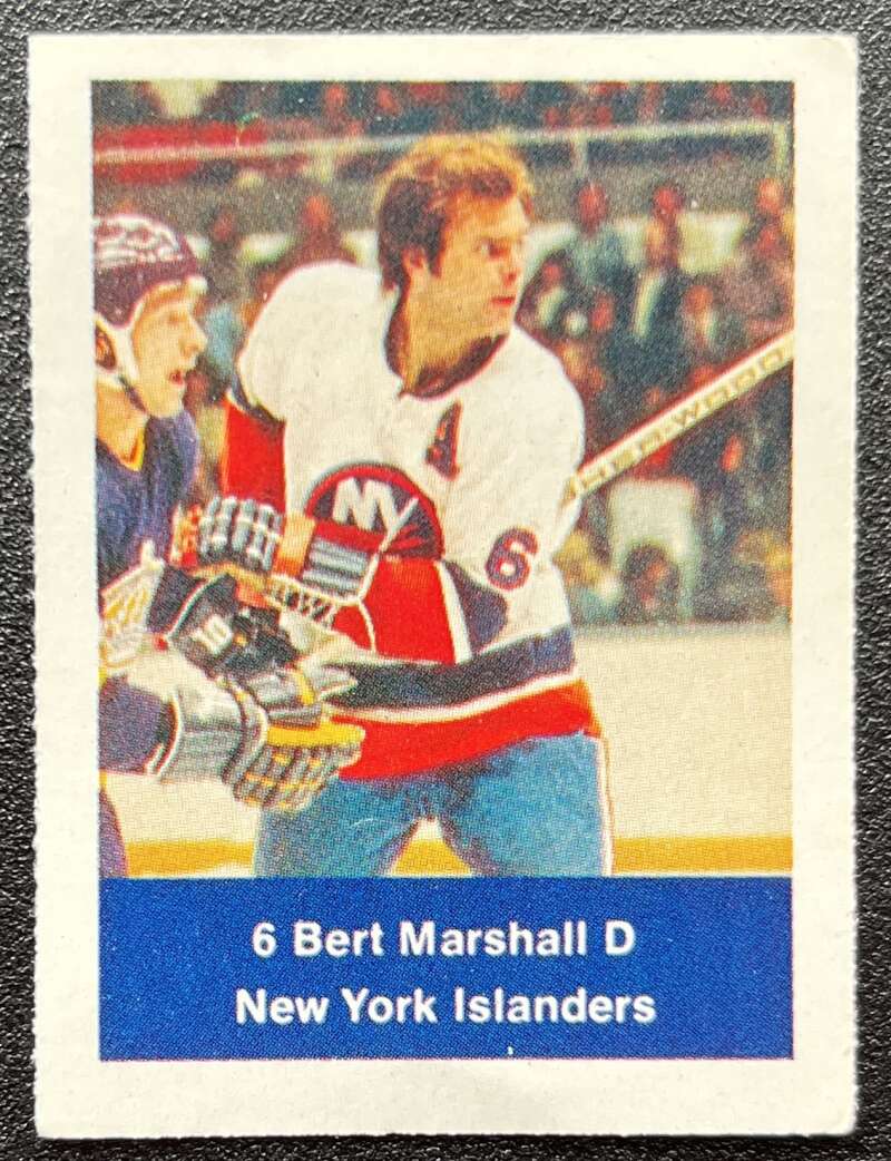 1974-75 Loblaws Hockey Sticker Bert Marshall Islanders  V75950 Image 1