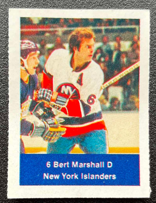 1974-75 Loblaws Hockey Sticker Bert Marshall Islanders  V75952 Image 1