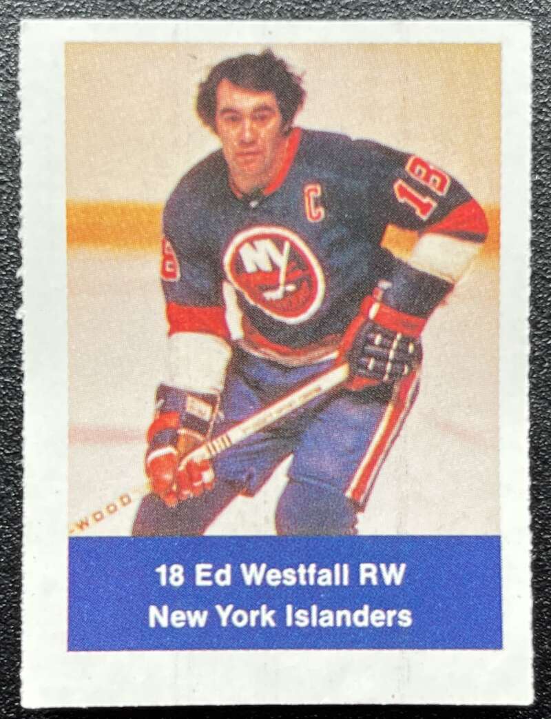 1974-75 Loblaws Hockey Sticker Ed Westfall Islanders  V75962 Image 1