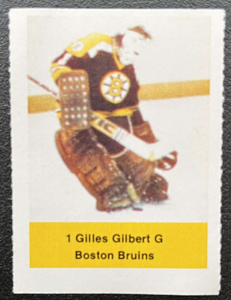 1974-75 Loblaws Hockey Sticker Gilles Gilbert Bruins V75741 Image 1