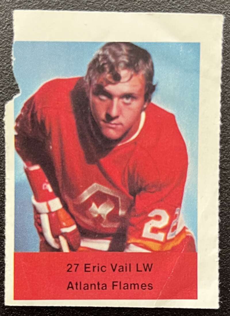 1974-75 Loblaws Hockey Sticker Eric Vail Flames V75746 Image 1