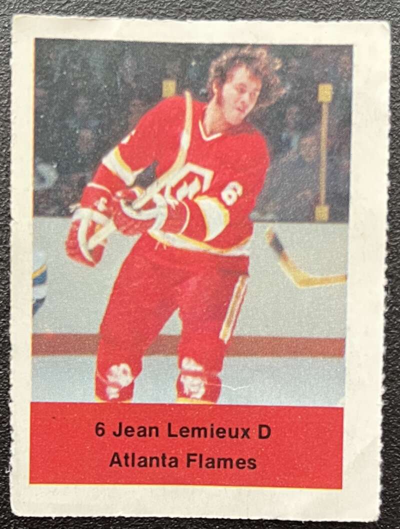 1974-75 Loblaws Hockey Sticker Jean Lemieux Flames V75748 Image 1