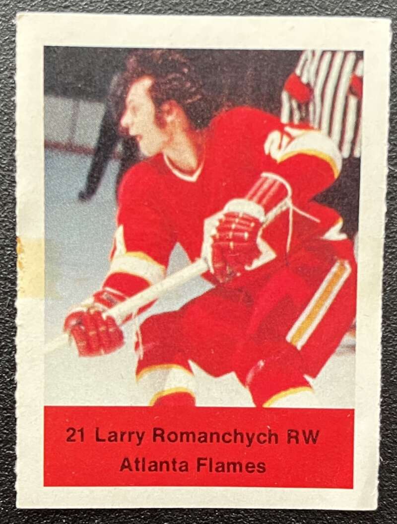 1974-75 Loblaws Hockey Sticker Lary Romanchych Flames V75755 Image 1