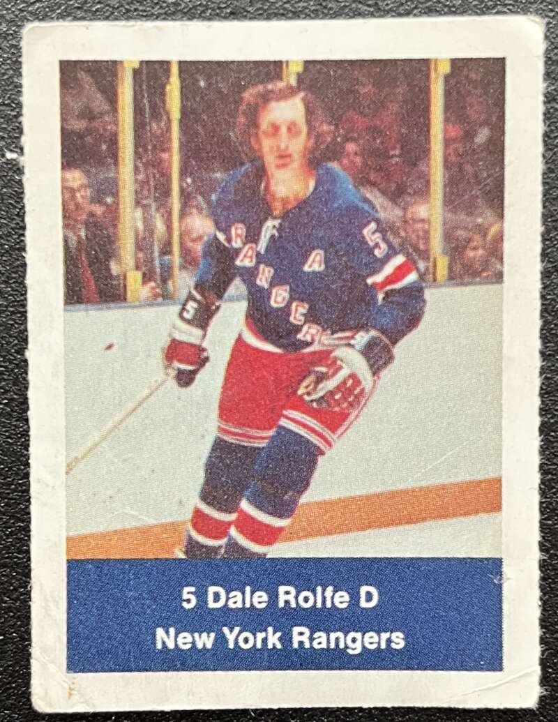 1974-75 Loblaws Hockey Sticker Dale Rolfe Rangers V75809 Image 1