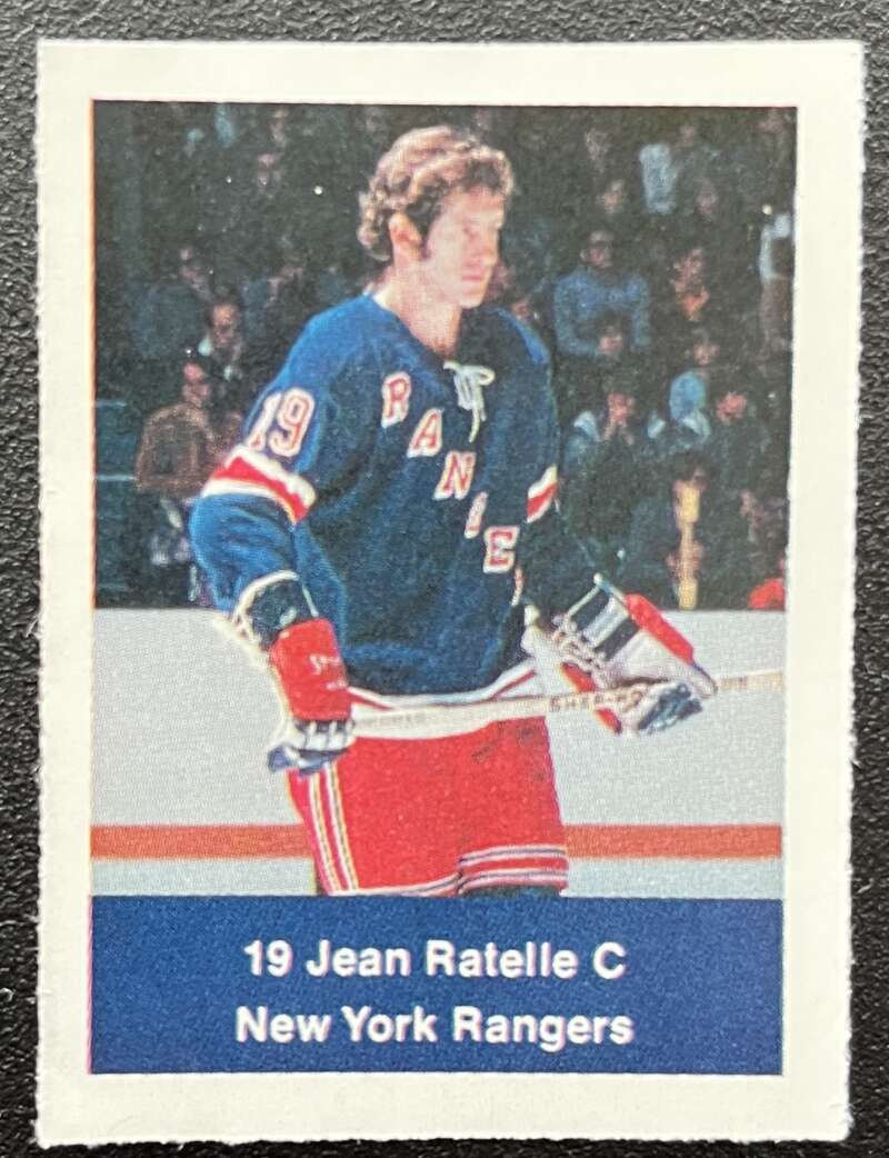 1974-75 Loblaws Hockey Sticker Jean Ratelle Rangers V75821 Image 1