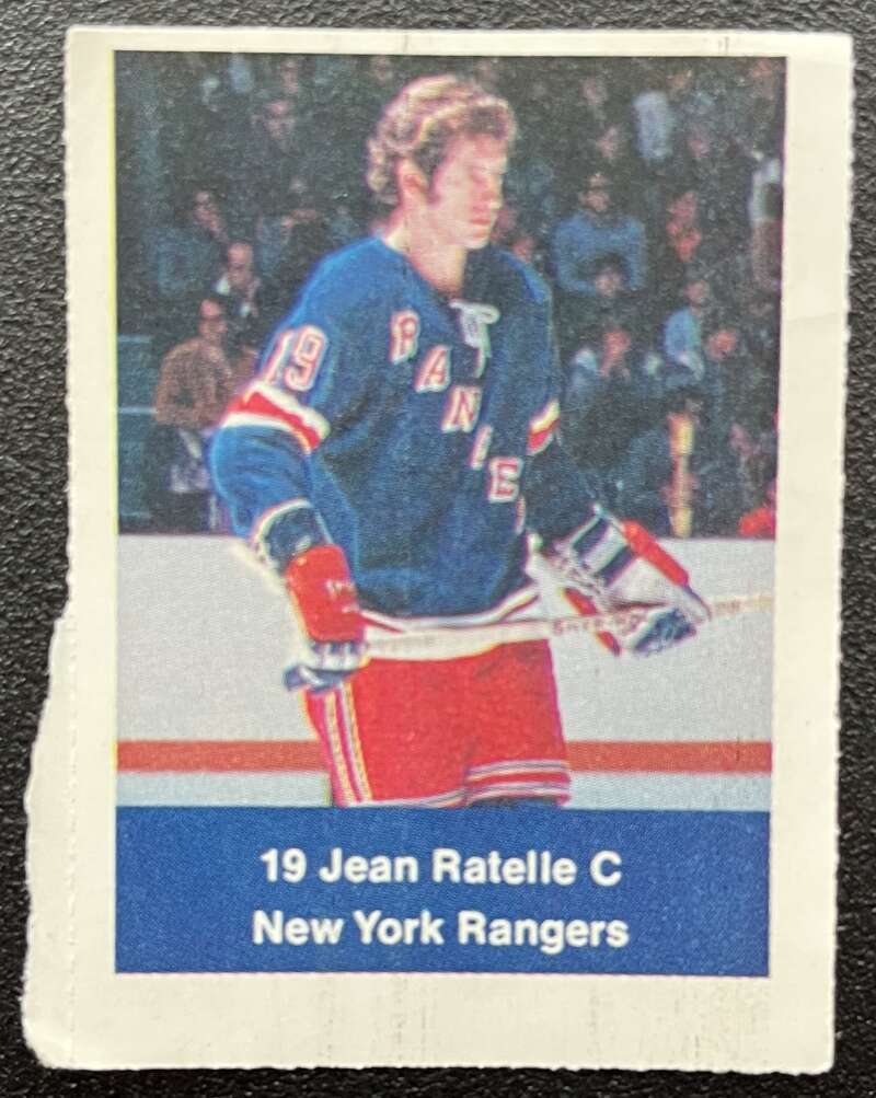 1974-75 Loblaws Hockey Sticker Jean Ratelle Rangers V75822 Image 1