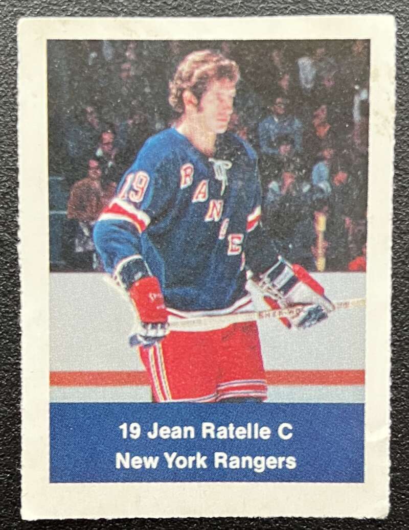 1974-75 Loblaws Hockey Sticker Jean Ratelle Rangers V75823 Image 1