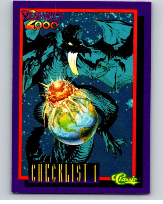 1993 Deathwatch 2000 #99 Checklist 1 V76189 Image 1