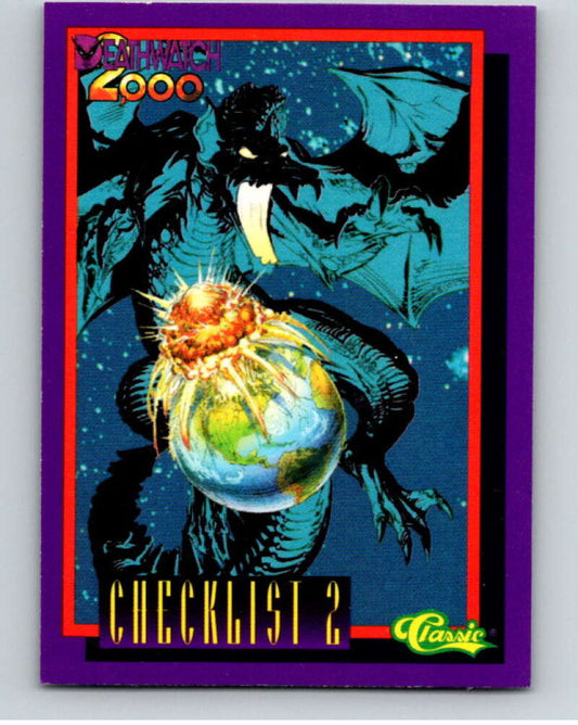 1993 Deathwatch 2000 #100 Checklist 2 V76190 Image 1