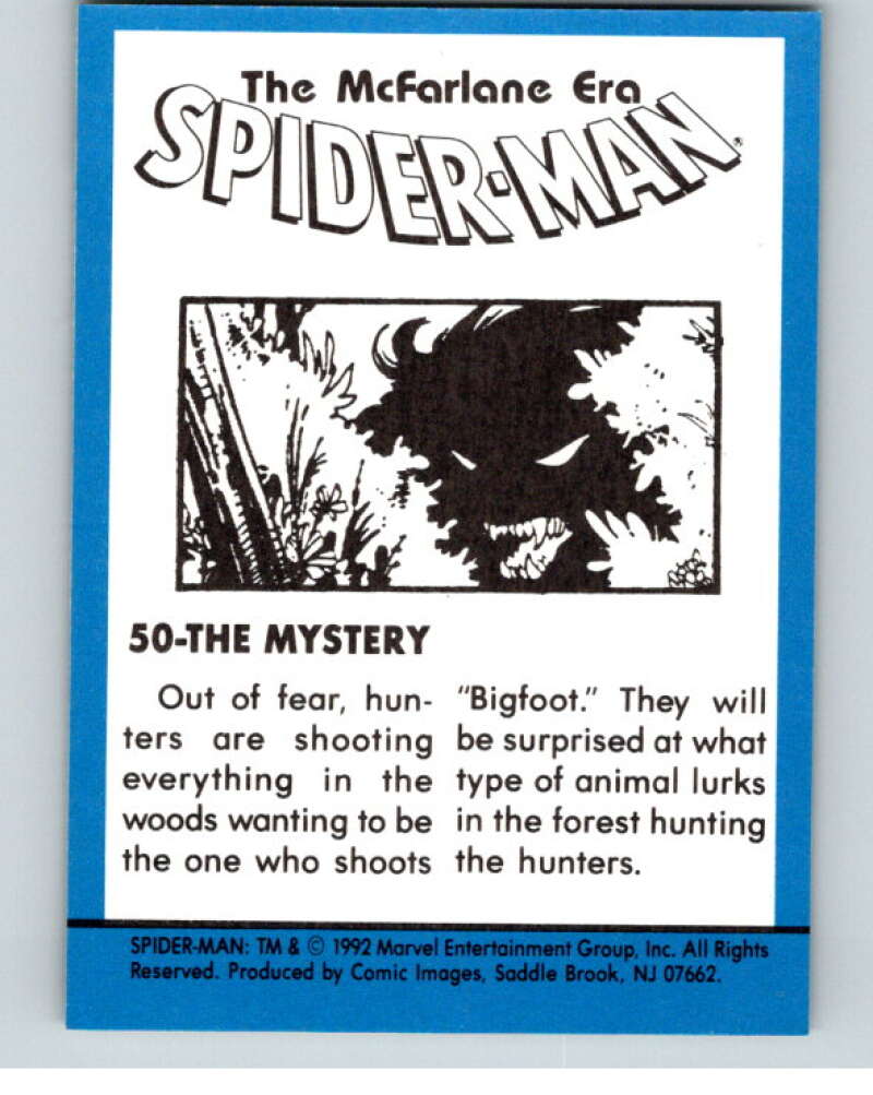 1992 Spider-Man Todd McFarlane Era #50 The Mystery V76390 Image 2