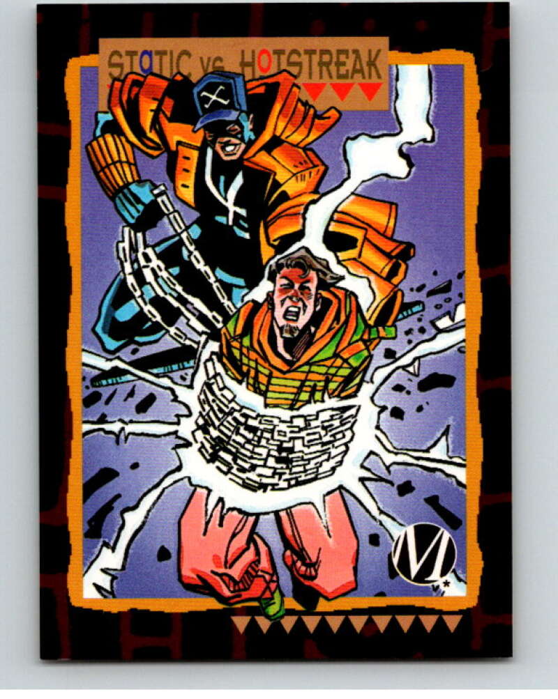 1993 DC Milestone The Dakota Universe #56 Static vs. Hotstreak V76447 Image 1