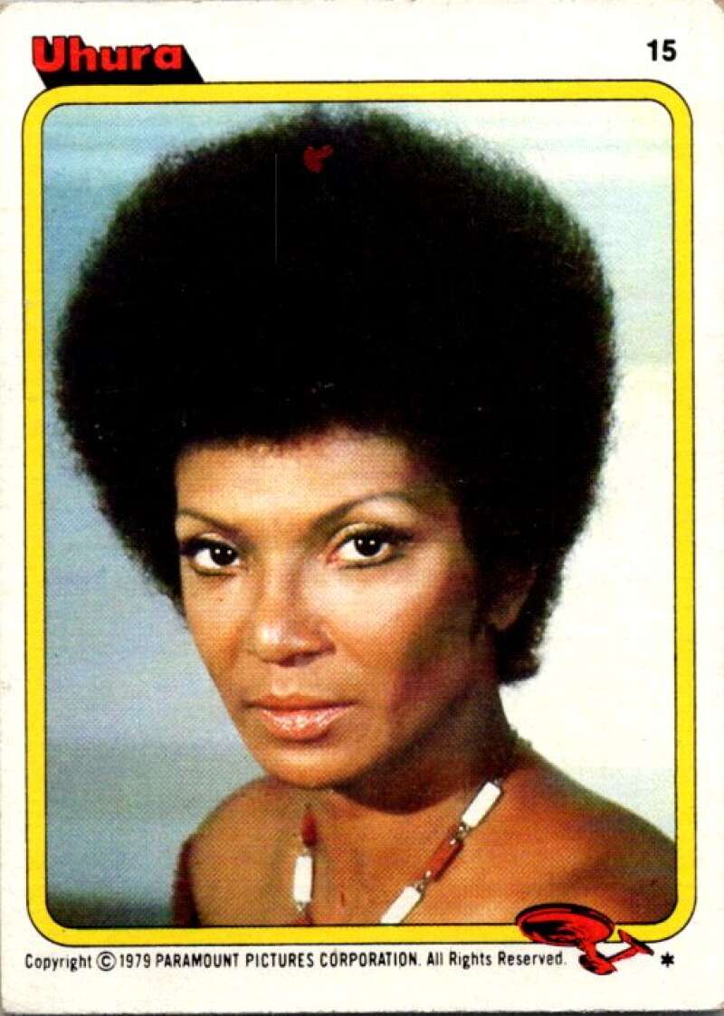 1979 Star Trek The Motion Picture #15 Uhura V76814 – Hockey Card World Inc