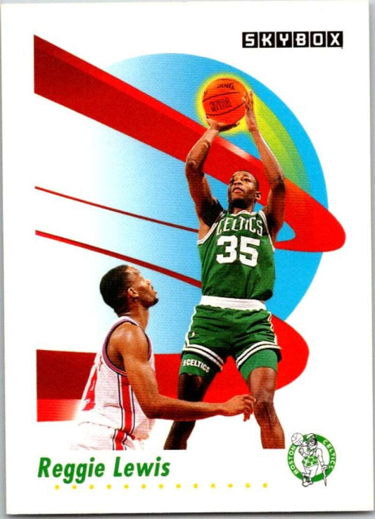 1991-92 SkyBox #16 Reggie Lewis  Boston Celtics  V76974 Image 1