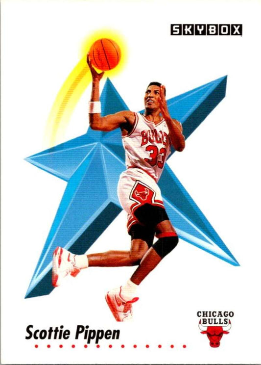 1991-92 SkyBox #44 Scottie Pippen  Chicago Bulls  V76991 Image 1