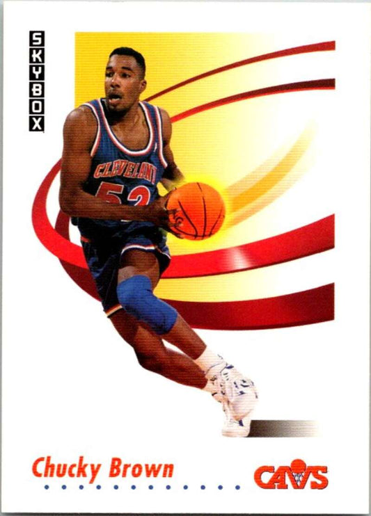 1991-92 SkyBox #46 Chucky Brown  Cleveland Cavaliers  V76993 Image 1