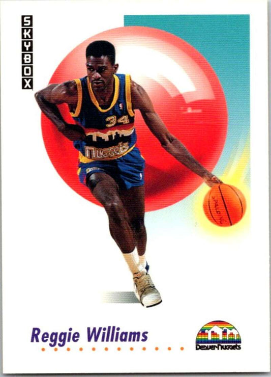 1991-92 SkyBox #75 Reggie Williams  Denver Nuggets  V77009 Image 1