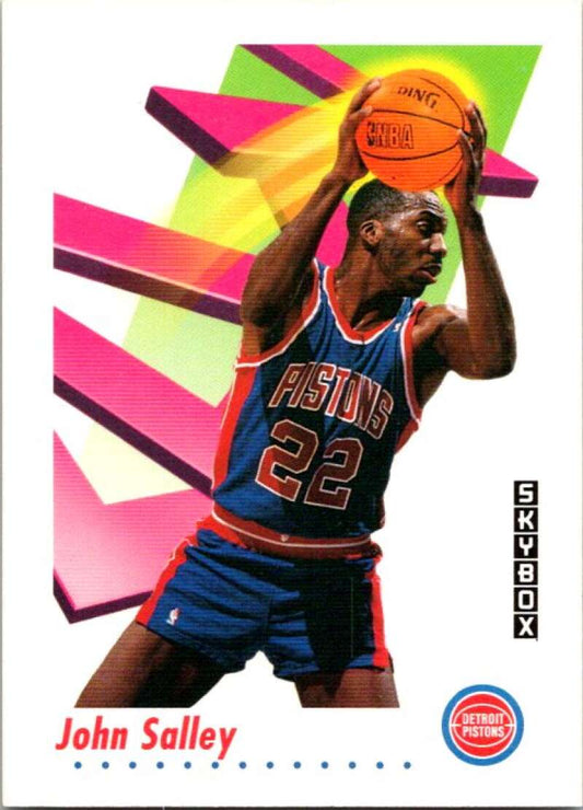 1991-92 SkyBox #87 John Salley  Detroit Pistons  V77017 Image 1