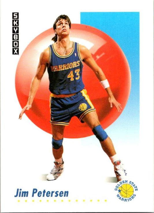 1991-92 SkyBox #97 Jim Petersen  Golden State Warriors  V77019 Image 1
