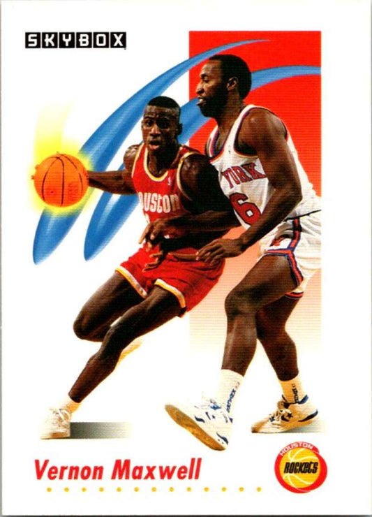1991-92 SkyBox #104 Vernon Maxwell  Houston Rockets  V77024 Image 1