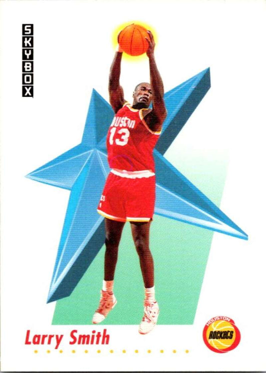 1991-92 SkyBox #107 Larry Smith  Houston Rockets  V77029 Image 1