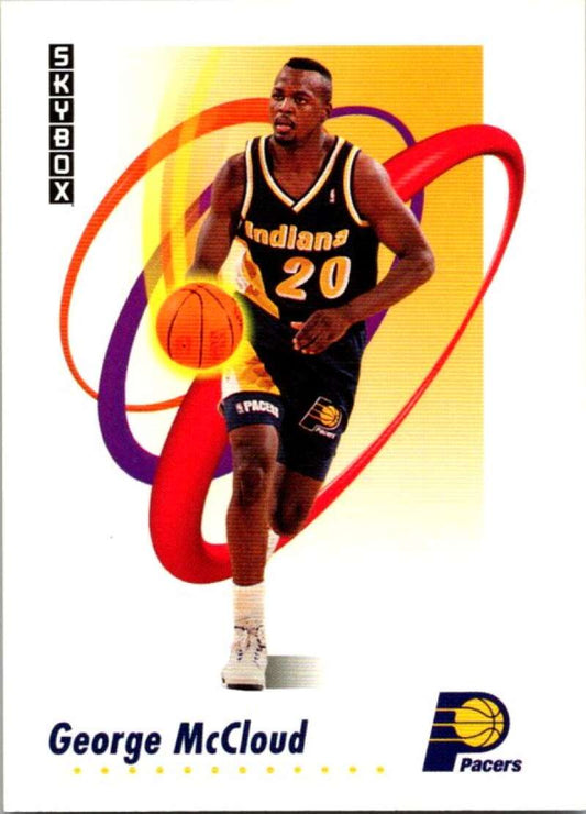 1991-92 SkyBox #113 George McCloud  Indiana Pacers  V77038 Image 1