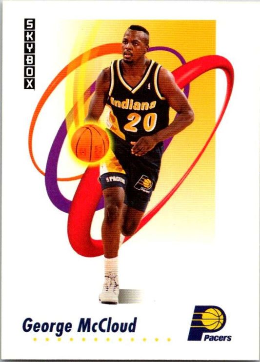 1991-92 SkyBox #113 George McCloud  Indiana Pacers  V77039 Image 1