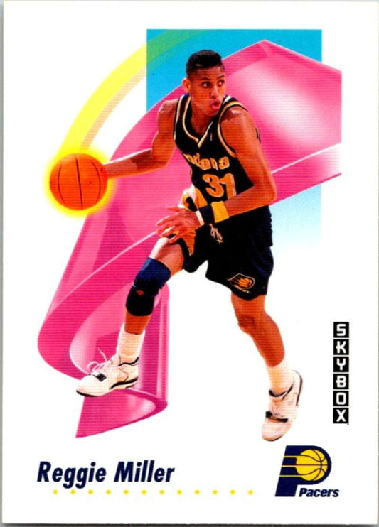 1991-92 SkyBox #114 Reggie Miller  Indiana Pacers  V77040 Image 1