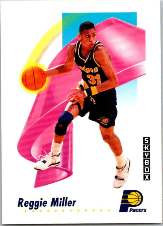 1991-92 SkyBox #114 Reggie Miller  Indiana Pacers  V77041 Image 1