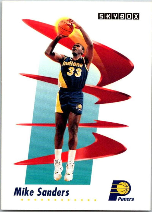 1991-92 SkyBox #116 Mike Sanders  Indiana Pacers  V77043 Image 1