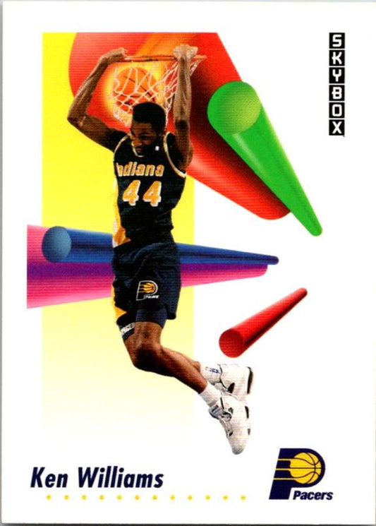 1991-92 SkyBox #120 Kenny Williams  Indiana Pacers  V77050 Image 1