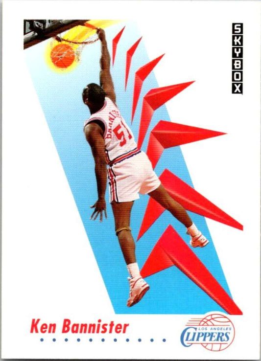 1991-92 SkyBox #122 Ken Bannister  Los Angeles Clippers  V77052 Image 1