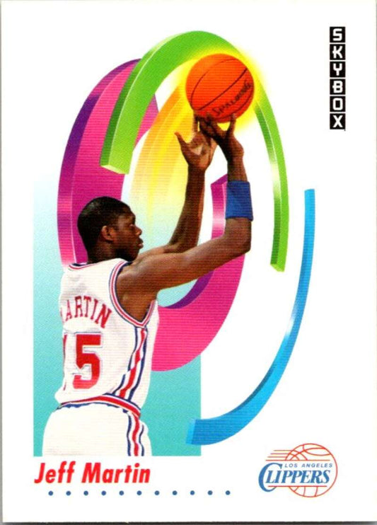 1991-92 SkyBox #128 Jeff Martin  Los Angeles Clippers  V77061 Image 1