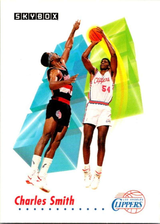 1991-92 SkyBox #131 Charles Smith  Los Angeles Clippers  V77065 Image 1