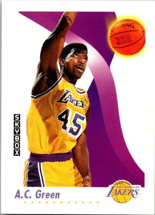1991-92 SkyBox #136 A.C. Green  Los Angeles Lakers  V77071 Image 1