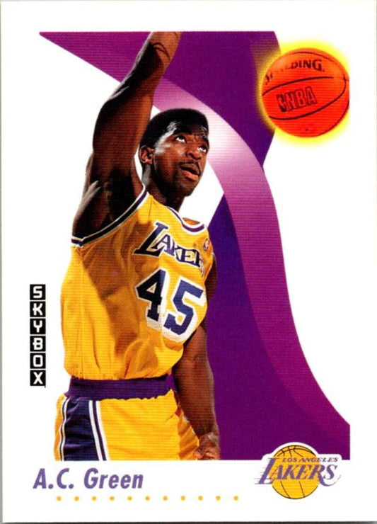 1991-92 SkyBox #136 A.C. Green  Los Angeles Lakers  V77072 Image 1