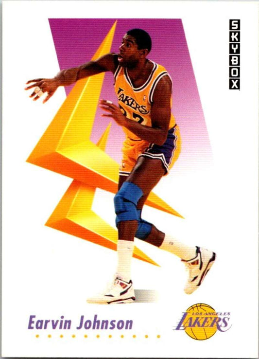1991-92 SkyBox #137 Magic Johnson  Los Angeles Lakers  V77074 Image 1