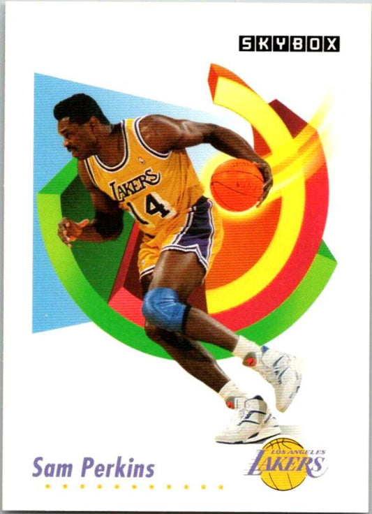 1991-92 SkyBox #138 Sam Perkins  Los Angeles Lakers  V77076 Image 1