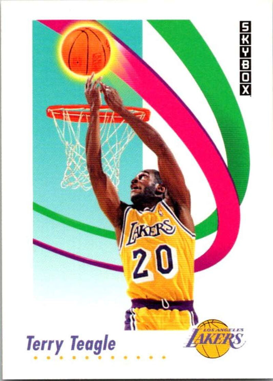 1991-92 SkyBox #141 Terry Teagle  Los Angeles Lakers  V77080 Image 1