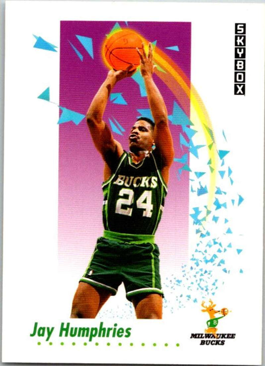 1991-92 SkyBox #158 Jay Humphries  Milwaukee Bucks  V77106 Image 1