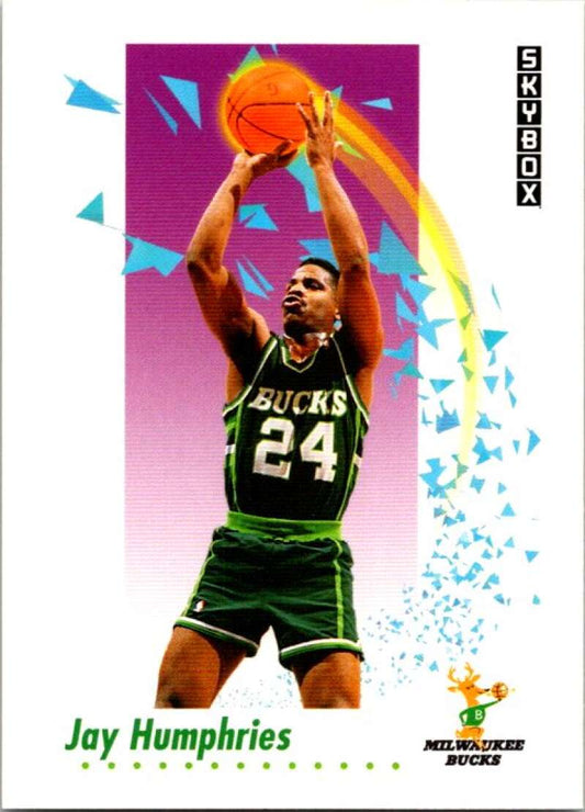 1991-92 SkyBox #158 Jay Humphries  Milwaukee Bucks  V77107 Image 1