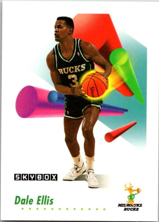 1991-92 SkyBox #161 Dale Ellis  Milwaukee Bucks  V77111 Image 1